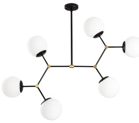 Candeeiro Damar – Preto e Branco – 100 x 58 cm