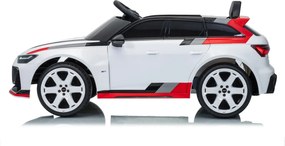 Carro elétrico para Crianças 12V 4x4 Audi RS6 Avant GT Rodas de espuma EVA, Assento Couro ecológico Branco