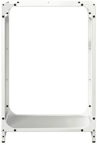 Suporte para lenha 44x28x65 cm aço laminado a frio branco