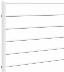 Cabeceira de cama 120 cm metal branco