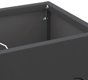 Suporte para Guarda-chuva Preto Aço Médio