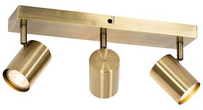 Candeeiro de Teto Moderno Bronze 3 Luzes Ajustável Retangular - Jeana Moderno