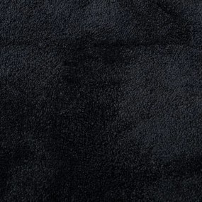 Tapete de pelo curto OVIEDO 140x200 cm preto