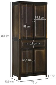 Armário Gavanni com Prateleiras Ajustáveis - Design Vintage