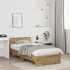 Estrutura de Cama Carvalho Artesanal 90x190 cm Madeira Reforçada