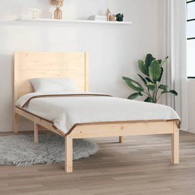 Estrutura de cama 90 x 200 cm pinho maciço