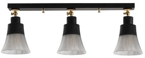 Candeeiro de Teto Foca – Preto – Diâmetro 62 cm, Altura 22 cm