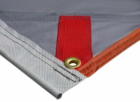 Lona Resistente à Água Cinza e Laranja 460 x 240 cm