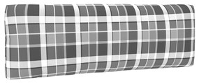 Sofá de paletes 2 lugares com almofadões pinho impregnado cinza