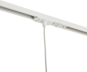 Sistema de iluminação de trilho moderno com 3 luzes pendentes branco com bege 1-fase - Iconic Holt