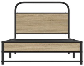 Estrutura cama s/ colchão derivados de madeira carvalho sonoma