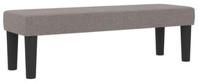 Cama Box Spring com colchão e banco taupe 120x190 cm Tecido