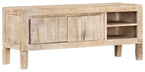vidaXL Móvel de TV 110x35x46 cm madeira de mangueira maciça