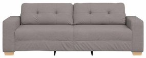 Sofá de 3 Lugares vidaXL Taupe 180 cm em Tecido