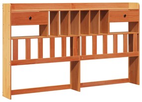 Cama com estante sem colchão 200x200 cm pinho maciço