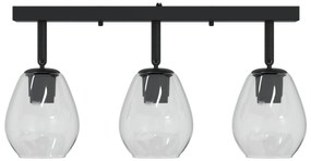 Luzes de Teto com Abajur de Vidro Ajustável em Anthracite, E27