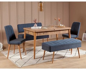 Conjunto de Mesa de Jantar Extensível e Cadeiras Vina – Pinho Atlântic