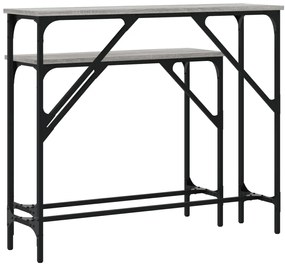 Mesas consola 2 pcs derivados de madeira cinzento sonoma