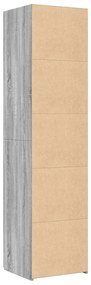 Armário alto 45x42,5x185 cm derivados de madeira cinza sonoma