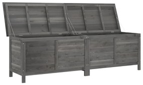 Caixa arrumação p/jardim 198,5x50x56,5cm abeto maciço antracite