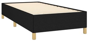 Estrutura de cama 90x190 cm tecido preto