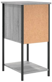 Mesas de cabeceira 2 pcs derivados de madeira sonoma cinza