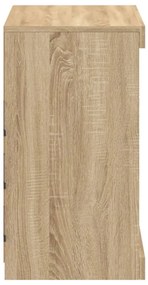 Aparador com luzes LED 60,5x37x67 cm carvalho sonoma
