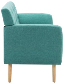 Sofá de 3 lugares estofos de tecido 172x70x82 cm verde