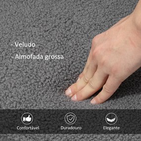 Poltrona Baloiço em Borrego com Oscilação de 40° Pés de Madeira de Faia e Estrutura de Aço 71x92x101 cm Cinzento Escuro