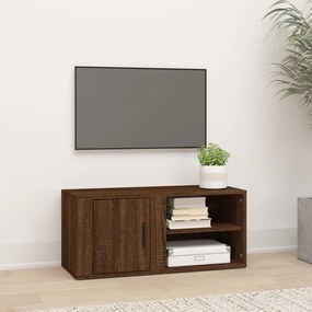 Móvel de TV 80x31,5x36cm derivados de madeira carvalho castanho