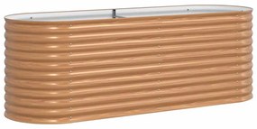 Cama Elevada de Jardim Castanha - Aparência de Madeira 240x80x81 cm de