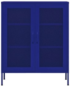 Armário de arrumação aço 80x35x101,5 cm azul-marinho