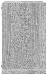 Prateleiras em Cubo 4 pcs Cinza Sonoma 26x15x26 cm em Madeira de Engen