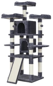 Árvore para gatos FEANDREA, Torre grande para gatos, 170 cm, Cinza Fumê PCT18GYZ