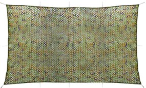 vidaXL Rede de camuflagem com saco de armazenamento 3x6 m verde