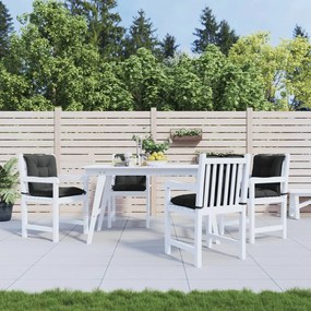 vidaXL Almofadões lombares p/ cadeiras de jardim 4pcs tecido preto