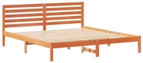 Estrutura da Cama com cabeceira Castanho-mel 180 x 200 cm
