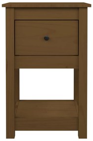 Mesas de cabeceira 2pcs 40x35x61,5 cm pinho maciço castanho mel