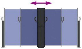Toldo lateral retrátil 120x1000 cm azul
