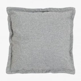 Almofada Quadrada (53x53cm) Kata Tecido Cinzento - Sklum