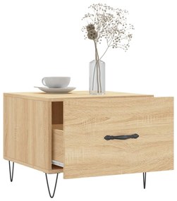 Mesas de centro 2 pcs 50x50x40cm deriv. madeira carvalho sonoma