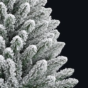 Árvore de Natal artificial articulada c/ flocos de neve 120 cm