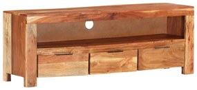vidaXL Móvel de TV 110x30x40 cm madeira de acácia maciça