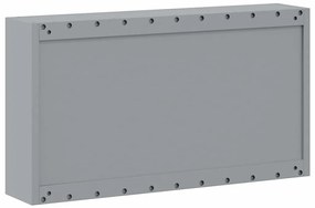 Armário de Ferramentas VidaXL Montado na Parede Preto 100x20x55 cm Aço