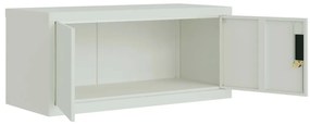 Arquivador 90x40x145 cm aço cinzento-claro