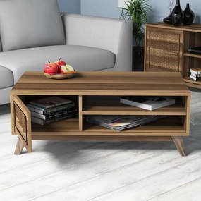 Mesa de Centro Ayla – Nogueira – 105 cm x 38,2 cm x 60 cm