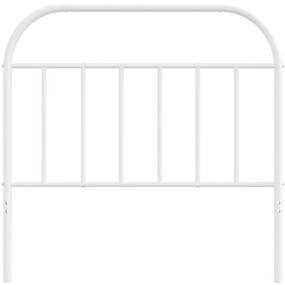 Cabeceira de cama 100 cm metal branco