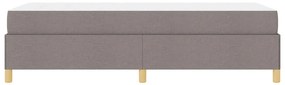 Cama Box Outros Taupe e Branco 90 x 190 cm tecido