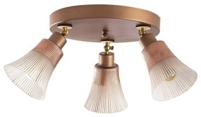 Candeeiro de Teto Foca – Cobre – Diâmetro 48 cm, Altura 23 cm