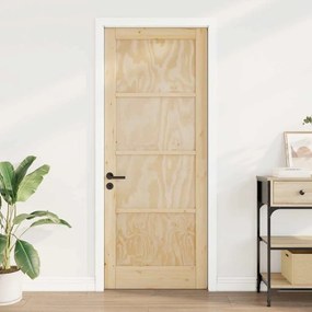 vidaXL Porta Interior "ORKDAL" 93x211x4 cm Madeira Sólida de Pinheiro
